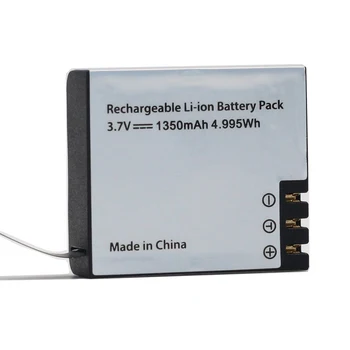 

1pcs 1350mAh Li-ion Rechargeable Battery For EKEN Action Camera H9 H9R H8 H8r H3 H3R SJCAM SJ4000 Sport DV Mini Cam Bateria