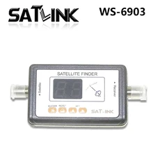 WS-6903 Satlink ws 6903 Цифровой дисплей спутниковый искатель метр ws6903 коробка android rom в комплекте DVB-S FTA