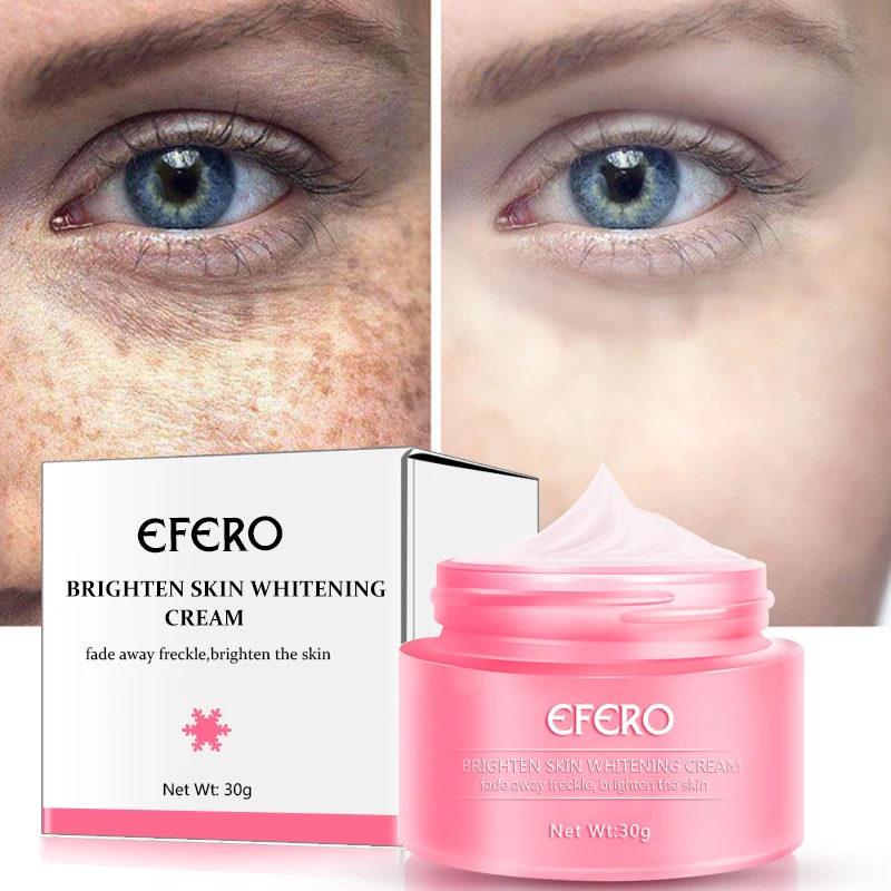 efero Face Cream Whitening Skin Repair Freckles Cream Remove Dark Spots Acne Melanin Remover Brightening Face Cream Moisturizing