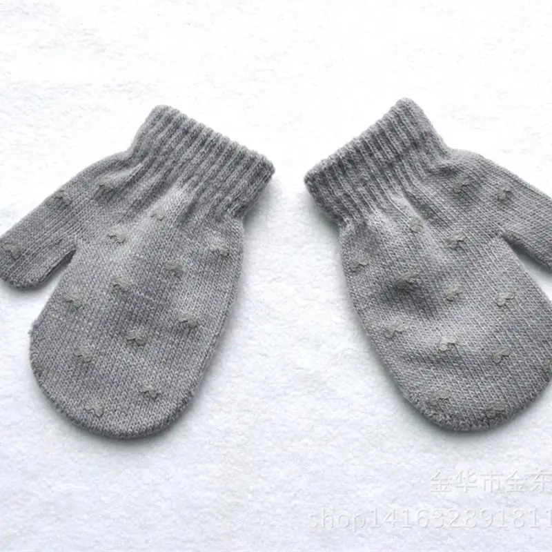 Теплые перчатки для мальчиков и девочек на зиму и осень, теплые перчатки со звездами, 6 стилей - Цвет: JH076G2