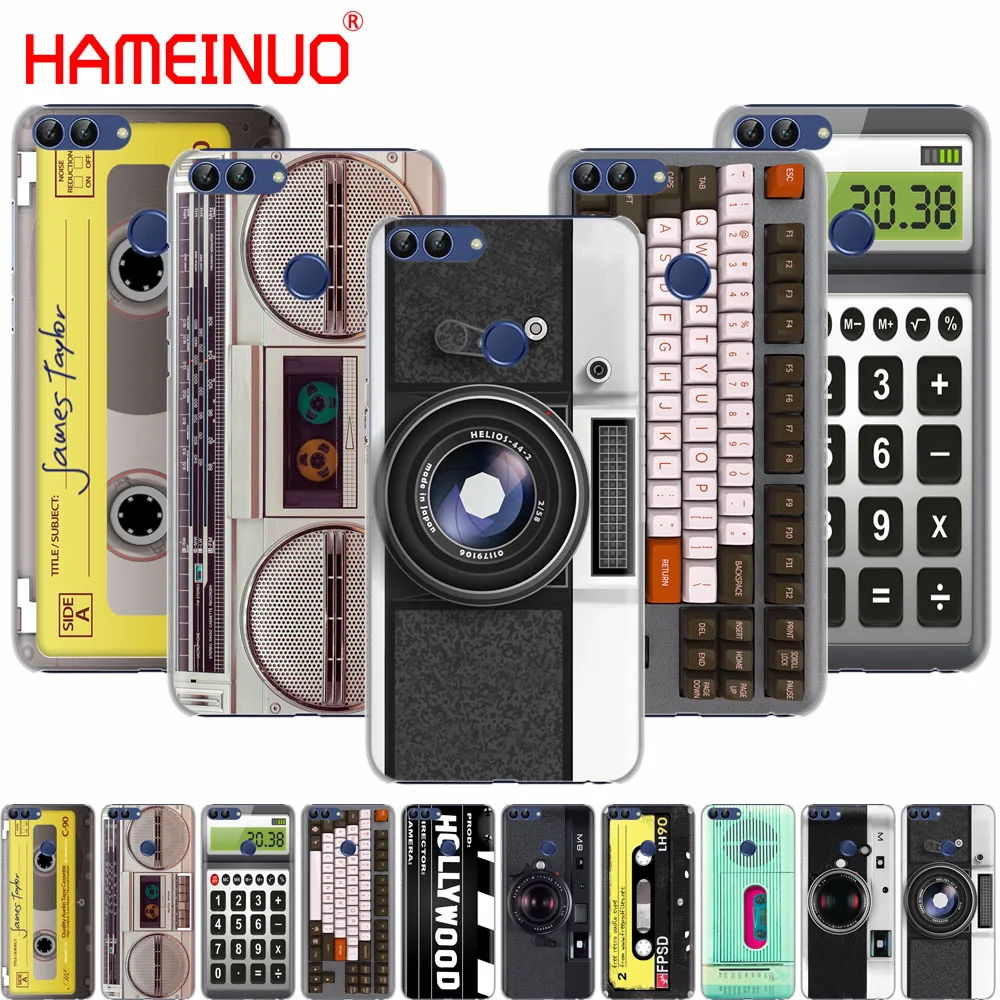 

Retro Camera Cassette Boombox Calculator Keyboard cell phone Cover Case for huawei Honor 7C Y625 Y635 Y6 Y7 Y9 2017 2018 Prime