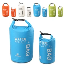 Горячая 2L ПВХ Открытый Дайвинг сжатие хранения водонепроницаемая сумка для мужчин женщин плаванье рафтинг каяк с регулируемым крючком