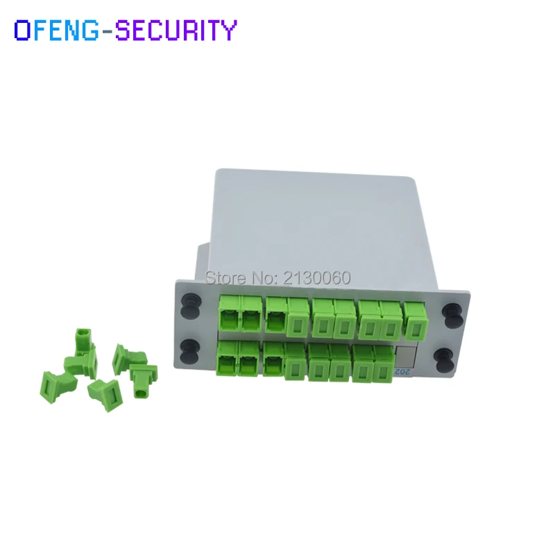 SC APC PLC Splitter 1x16 Splitter Волокно оптического окна FTTH PLC Splitter коробка с 1x16 Planar волновод Тип оптический сплиттер