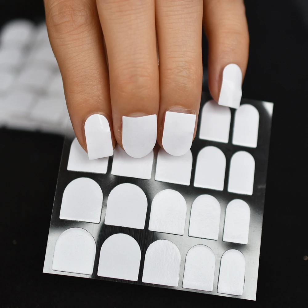 3 10 pcs Clear Adhesive Tabs for Fake Nails Strong Transparent Solid