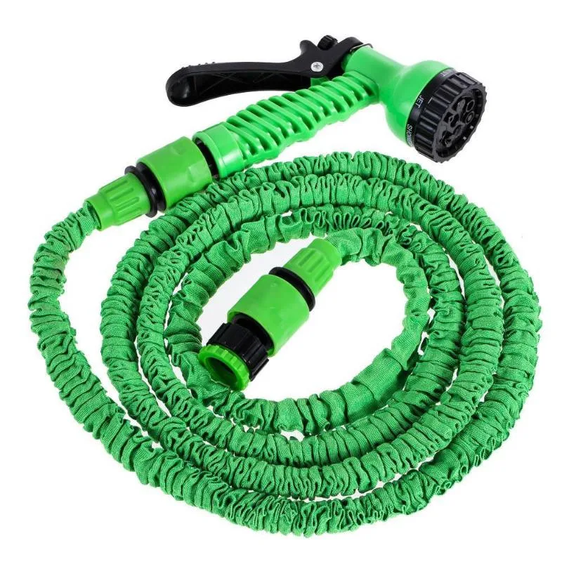 

Water Hose Expandable Flexible Expanding Magic Spray Nozzle Gun Garden Pipe Retractable High Pressure Green Car Washer Tool