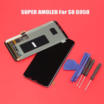 

100% Tested for Samsung Galaxy S8 G950 G950F lcd display with touch screen Digitizer Screen Repair Spare Parts