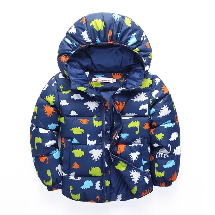 

Children Cotton Jackets Winter Thickened Cartoon Clothes Hooded Coat teenage parka kids winter jacket Outerwear Boy and Girl