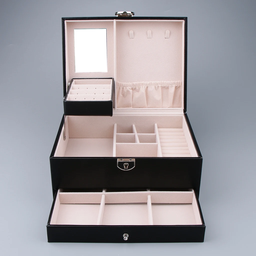 Ring Box Personalized Moden Engagement Wedding Leather Jewelry Storage Box