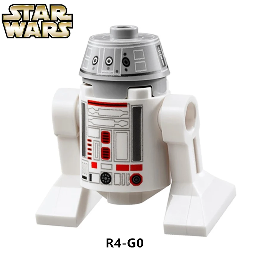 

SingleSale STAR WAR R4-G0 Roboter Droid sw477 BB8 C3PO Force Awakens minifig Assemble Model Building Blocks Kids Learning Toys