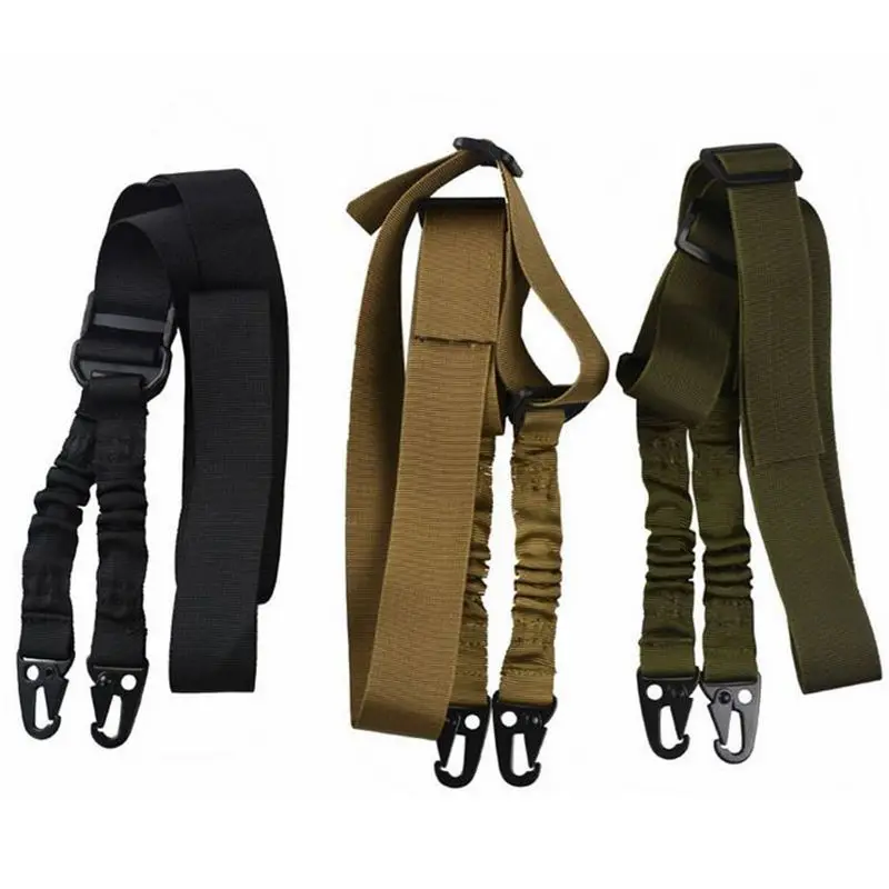 

2016 Tactical 1 Single Point Adjustable Bungee Rifle Gun Sling System Strap Hook new arrival