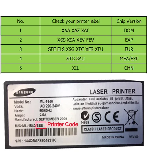 Samsung ML-1640 SEE