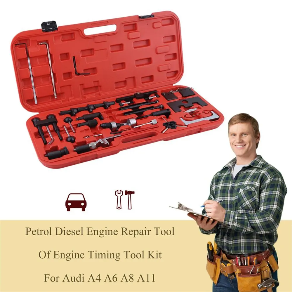 

Petrol Diesel Engine Repair Tool Engine Timing Tool Suitable For Audi A4 A6 A8 A11 Required For Gas Engine Service