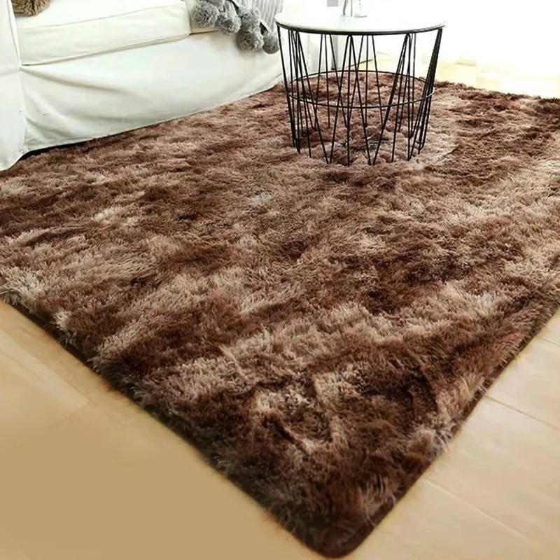 Area Rug Polyester Fiber Living Room Sofa Decoration Warm Fluffy Rugs Home 160x90cm Anti-Skid Carpet Floor Drop Shipping
