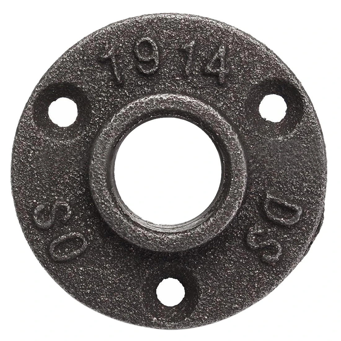 3/4 inch Black Cast iron Pipe Fittings Floor Flange BSP Threaded Hole