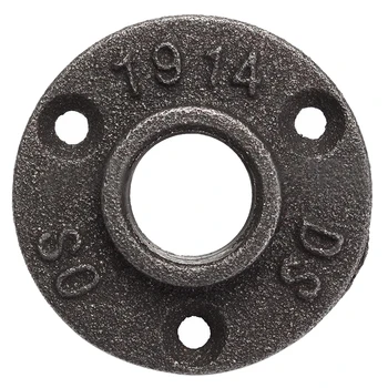 

3/4 inch Black Cast iron Pipe Fittings Floor Flange BSP Threaded Hole