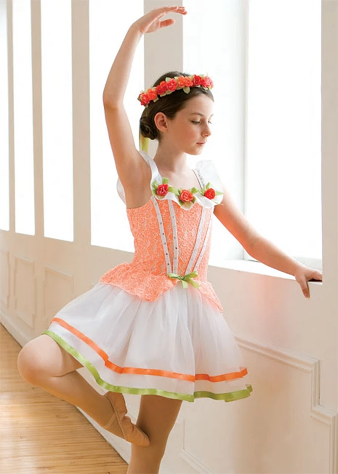 Детское балетное платье-пачка танцевальный костюм принцессы для девочек балетная юбка Детское платье для выступлений на сцене балетный