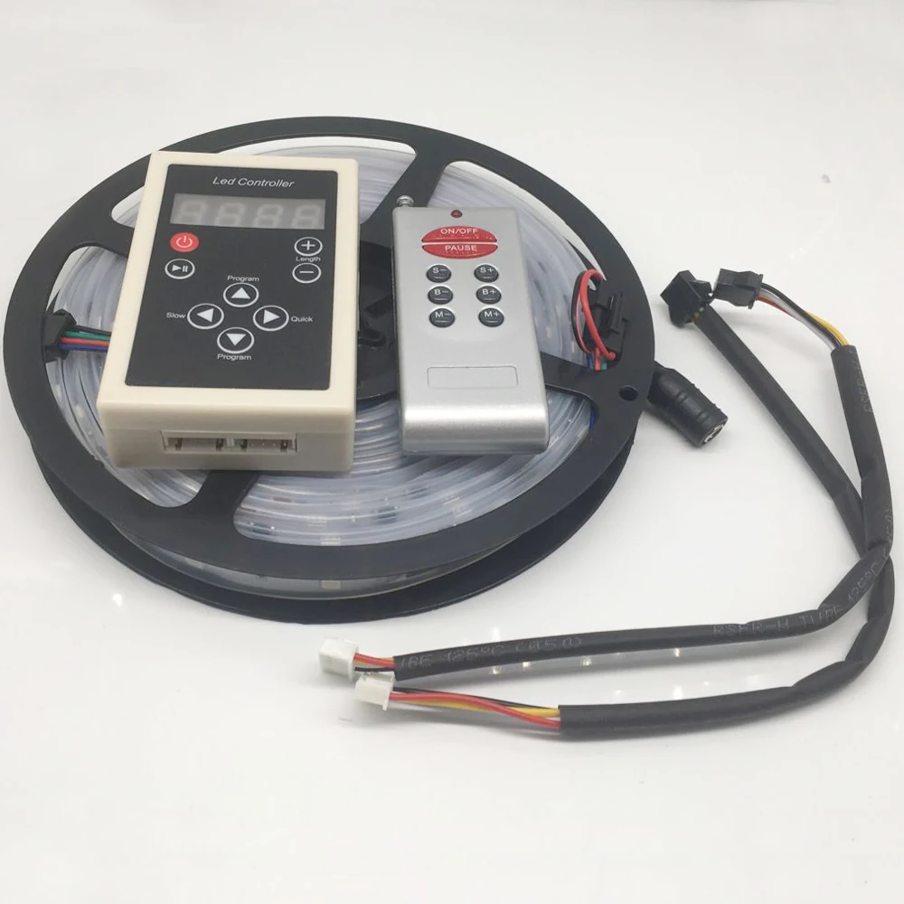5 м RGB Мечта Волшебная Светодиодная лента DC12V 6803 IC IP67 водонепроницаемая