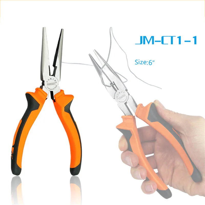 

JAKEMY JM-CT1-1 Functional Insulated Cutting Pliers For Cutting Clamping Stripping Electrical long Nose Repair Bent Hand Tools