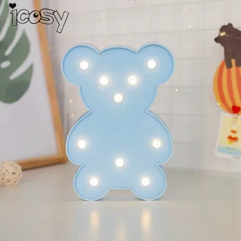 

INS Hot LED Table Night Light Lumps Wedding Decoration Sweetly Girls Bedroom Decor Crafts Home Party Decoration Desk Lumps M4D15