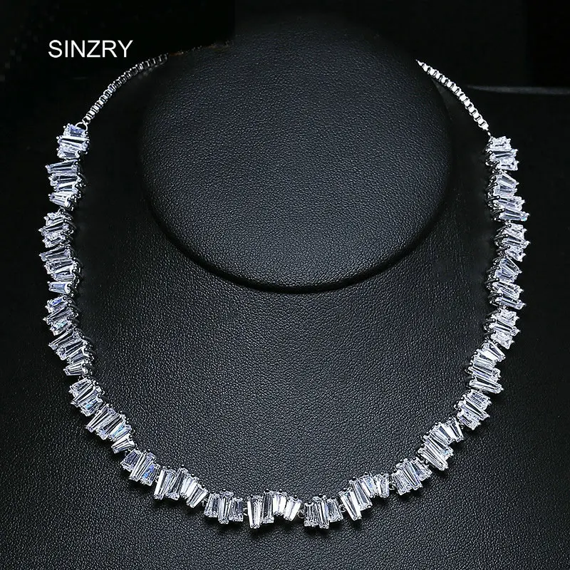 Buy SINZRY chokers necklaces AAA cubic zirconia