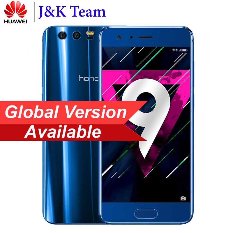 Глобальная прошивка Huawei Honor 9 64GB 3D Изогнутое стекло Обновление OTA LTE смартфон