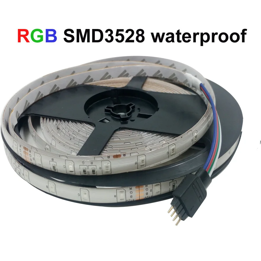 Светодио дный полосы света RGB 2835 DC12V 5 м 10 м 15 м 20 м Водонепроницаемый Гибкие освещения строку ленты с 24key контроллер украшение лента