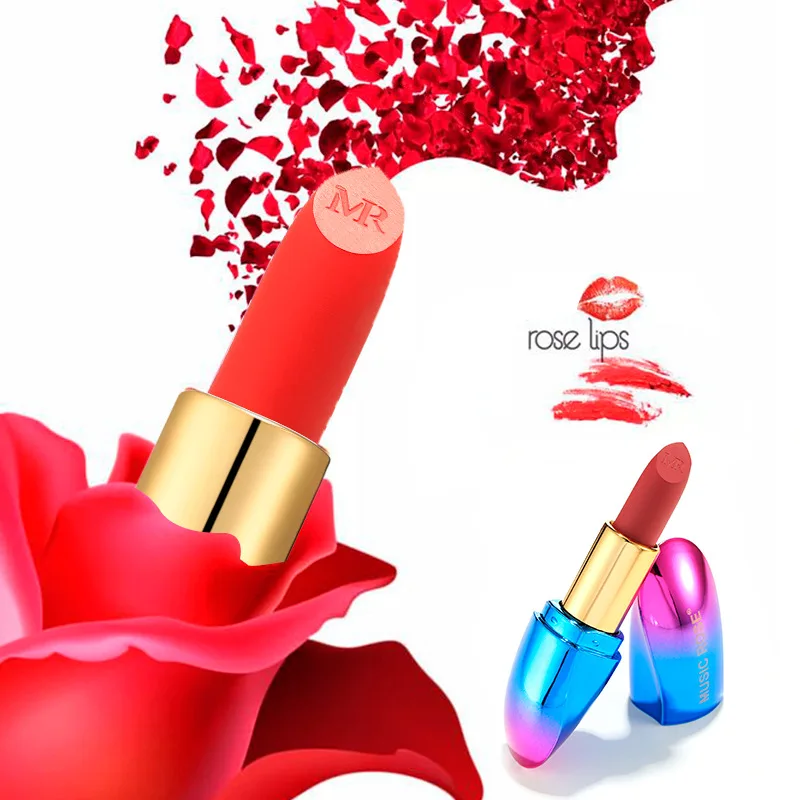 

24 Colors Lipstick Metal Plated Luxury Gradient Optional High Pigmented Long Lasting Waterproof Lipstick Makeup Matte Lipstick