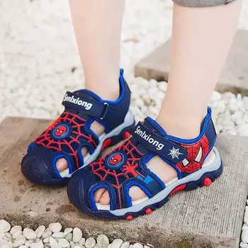 

Kids Beach Shoes Sandals Boys Mini Melissa Sport Shoes Kids Water Shoes Antiskid Sole and Soft Heel Cosplay for SpiderMan Anime