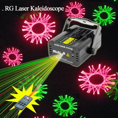 

SUNY Mini Remote Manual&Sound Green Red RG Kaleidoscope Laser Stage lighting Projector Xmas Disco Show Wedding Dance Party Light