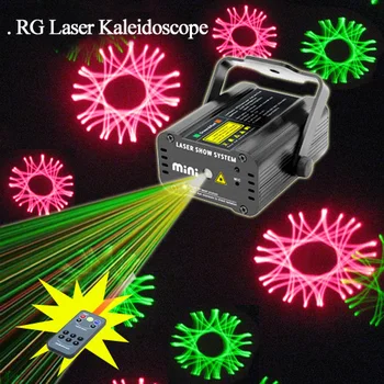 

SUNY Mini Remote Manual&Sound Green Red RG Kaleidoscope Laser Stage lighting Projector Xmas Disco Show Wedding Dance Party Light