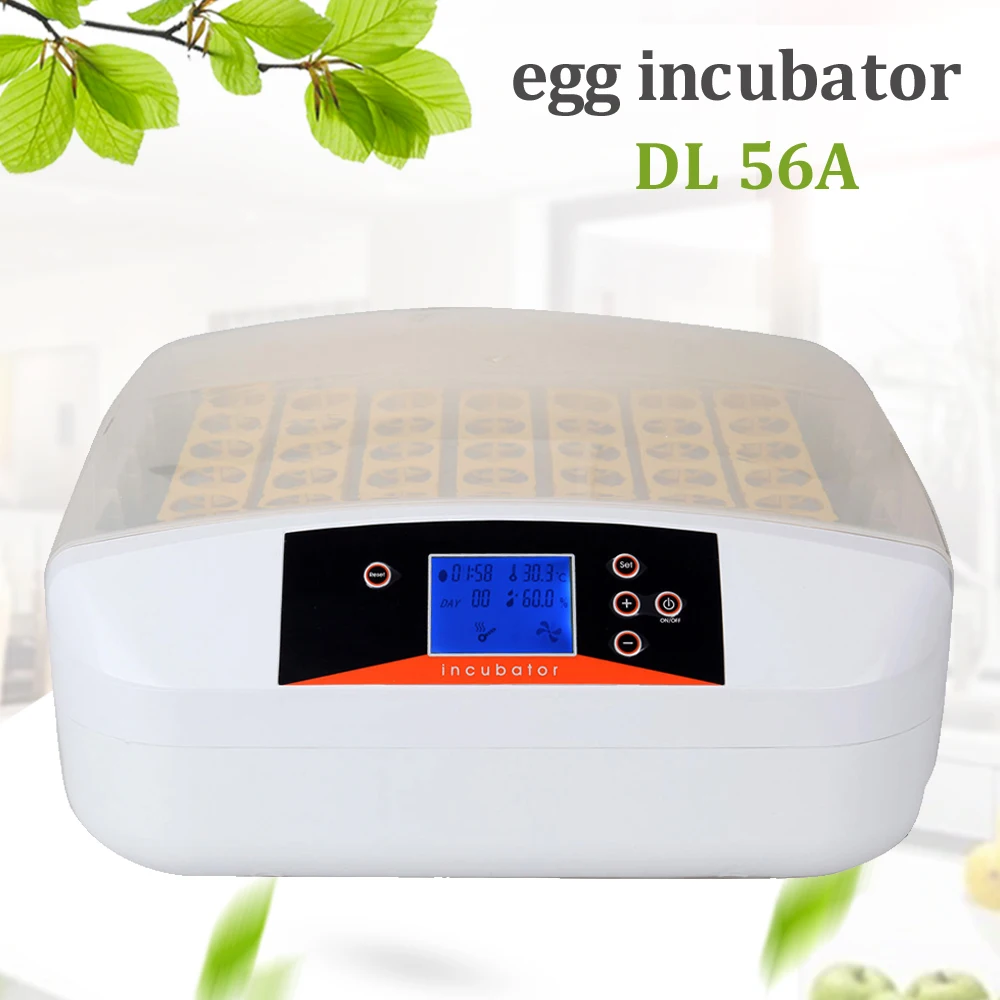 

Mini 56 Eggs Brooder Mini Temperature Automatic Egg Turning For Egg Incubator Hatcher Hatching Poultry Chicken Duck Quail Bird