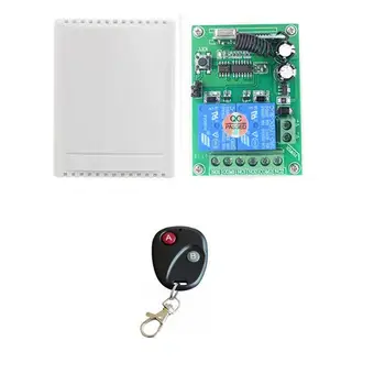 

DC12V 2CH 10A RF Relay Receiver Remote Control Switch 433mhz Learning Button LED Lamp Light 433 M Wireless Transmiiter