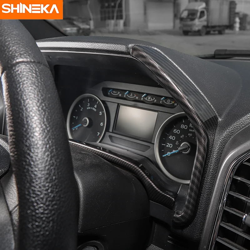SHINEKA аксессуары для интерьера приборная панель инструмент для отделки доски декоративная крышка полосы рамка для Ford F150+ Стайлинг автомобиля