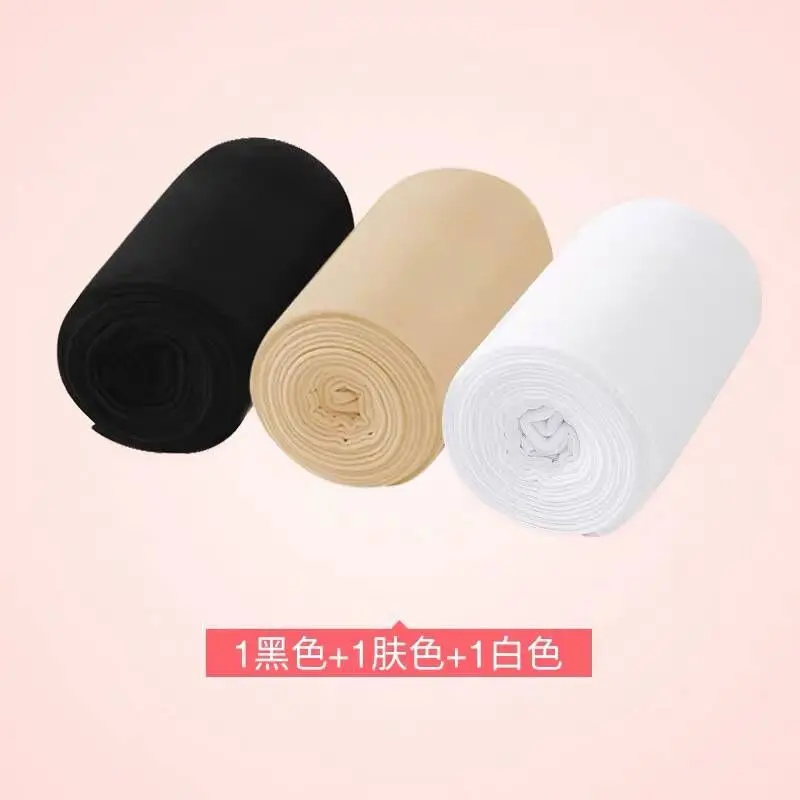1black 1nude 1white 3 пары, 60D, детские колготки для профессиональных балетных танцев для девочек, Колготки с дырками, Детские нейлоновые колготки, колготки для гимнастики, танцев, балета - Цвет: 1black 1nude 1white