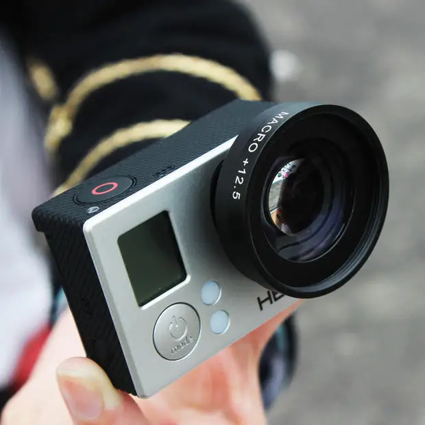Макрообъектив с увеличением 37 мм 12 5x адаптером для камеры GoPro Hero 3 + Plus 4 Xiao mi YI2