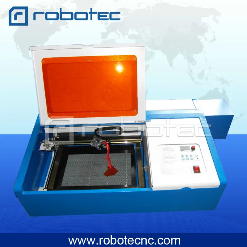Мини CO2 лазерная гравировальная машина 40 Вт RTJ-K40 для резины/акрила/дерева/бумаги/покрытого металла