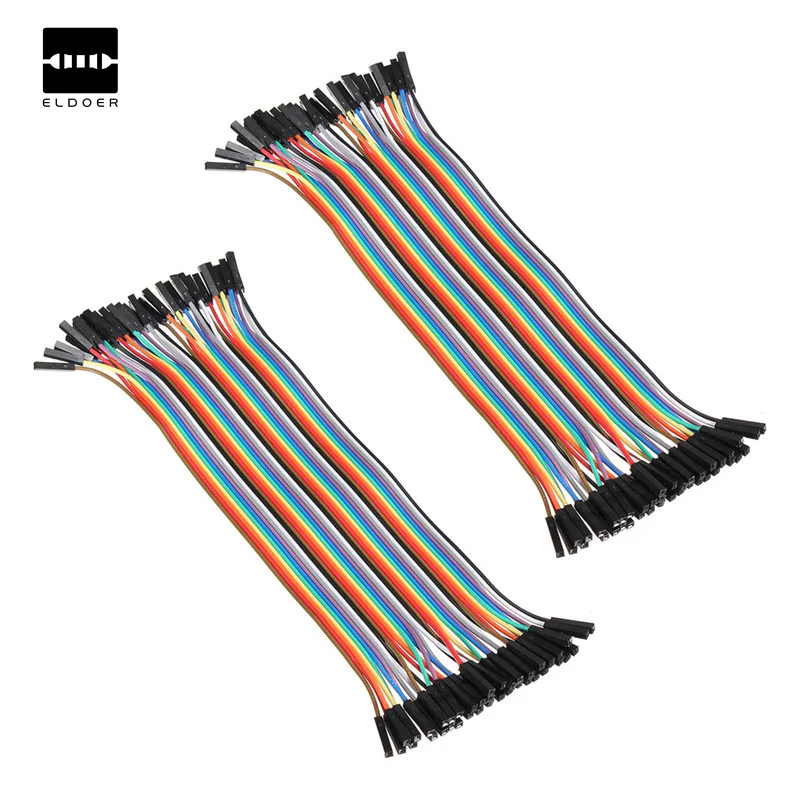 

Electrical Cables 40pcs 20cm 2.54mm 1p-1p Pin Female to Female Color Breadboard Cable Jump Wire Jumper For Arduino Whole