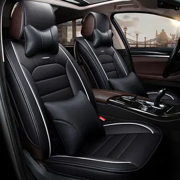 

Luxury leather car seat cover seats covers universal cars cushion car-styling for toyota land-cruiser-prado auris avensis estima