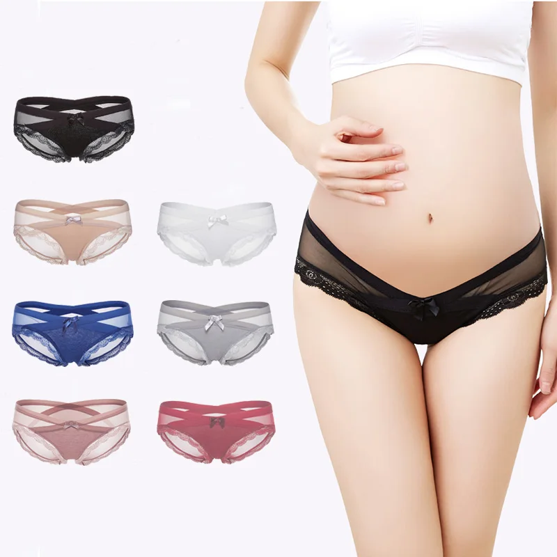

women underwear cotton pregnancy Maternity seamless sexy lace lady panties briefs