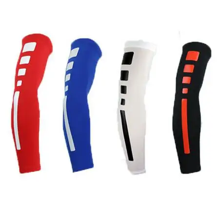 

High Quality Mens Sports Basketball Shooting Cycling Compression Arm Sleeve Elbow Protector Pad Pads Support Brace Arm Warmers