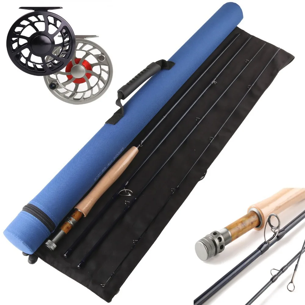 Fly fishing reel and rod outfit IM12 NANO carbon fiber fly fishing rod