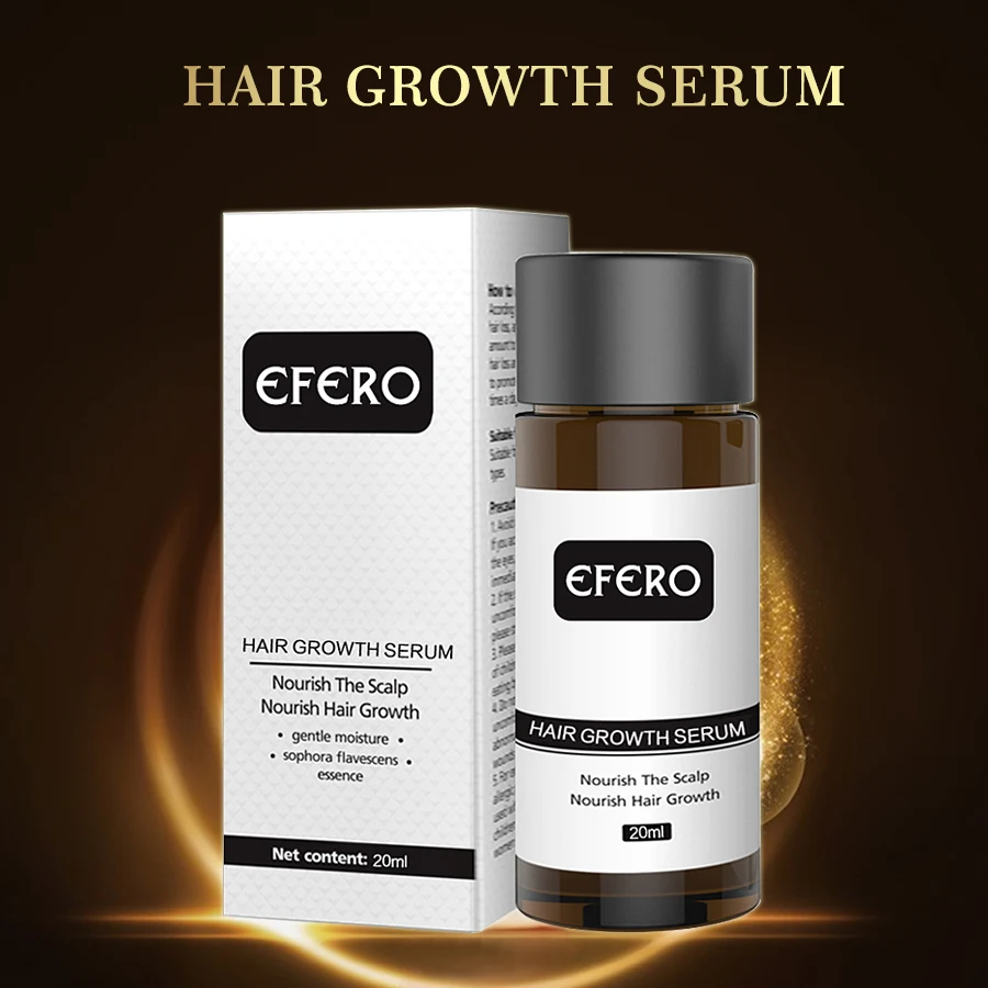 EFERO Hair Growth Serum Essence Hair Loss Product Hair Care Growth Serum Beard Essence Beard Growth Treatment 20ml