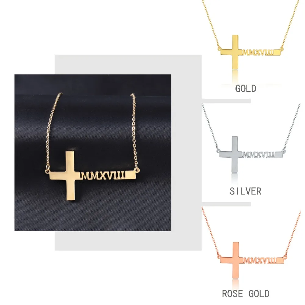 Cross-Name-Choker-Necklaces-Pendants-Stainless-Steel-Personalized-Custom-Necklace-For-Women-Nameplate-Jewelry-Gift
