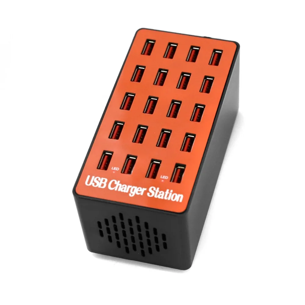 SOONHUA Portable 20 USB Ports USB Smart Charger 5V Output Fast Charging Station Power Adapter For Mobile Phones Tablets Laptops SOONHUA Portable 20 USB Ports USB Smart Charger 5V Output Fast Charging Station Power Adapter For Mobile Phones Tablets Laptops