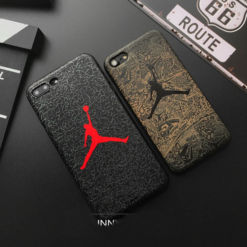

Hot jump Jordan 3D Emboss Soft silicon cover case for iphone 5 5S SE 6 6Plus S 7 7 plus 8 8Plus X XS XR MAX fly man phone cases
