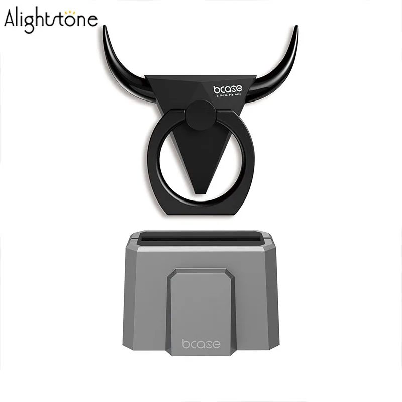 Alightstone Universal 2 in 1 Finger Ring Holder Mobile Phone Stands Bcase Bull Ring For iphone7/8 For Samsung