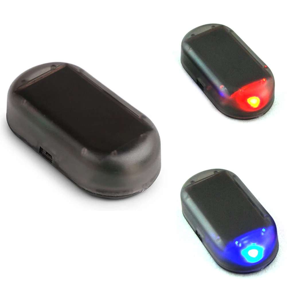

Car LED Alarm Lights Simulate Imitation Fake Solar Security System Warning Flash Anti-Theft Lamp Universal Interior Decoration