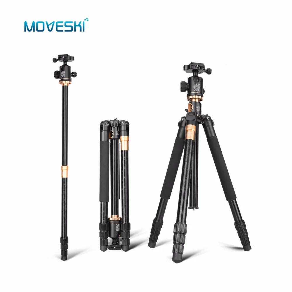 Moveski Q999H поперечный Профессиональный алюминиевый сплав штатив для камеры и