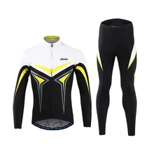 High Quality Men Cycling Jersey Set Pants Ropa Ciclismo Sponge Pad MTB Bike Bicycle Cycling Jacket Sets With Sponge Pad