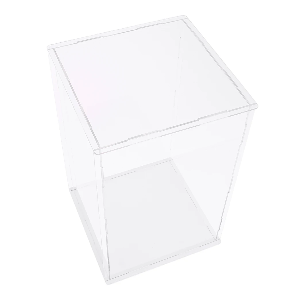 15x15x25cm Clear Acrylic Display Case Show Box for Action Figures Doll Model